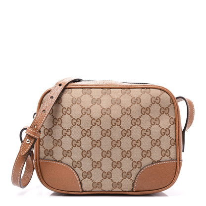 Gucci Monogram Mini Bree Messenger Bag Beige Tabacco 1 of 12