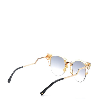 Fendi Metal Iridia Cat Eye Sunglasses FF 0041/S Gold 4 of 9