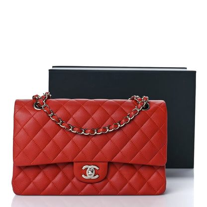 Chanel Caviar Quilted Medium Double Flap Red 12 of 12
