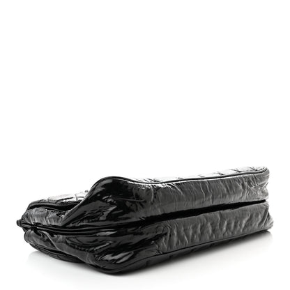 Chanel Patent Quilted Day Glo Flap Bag Black 4 of 11