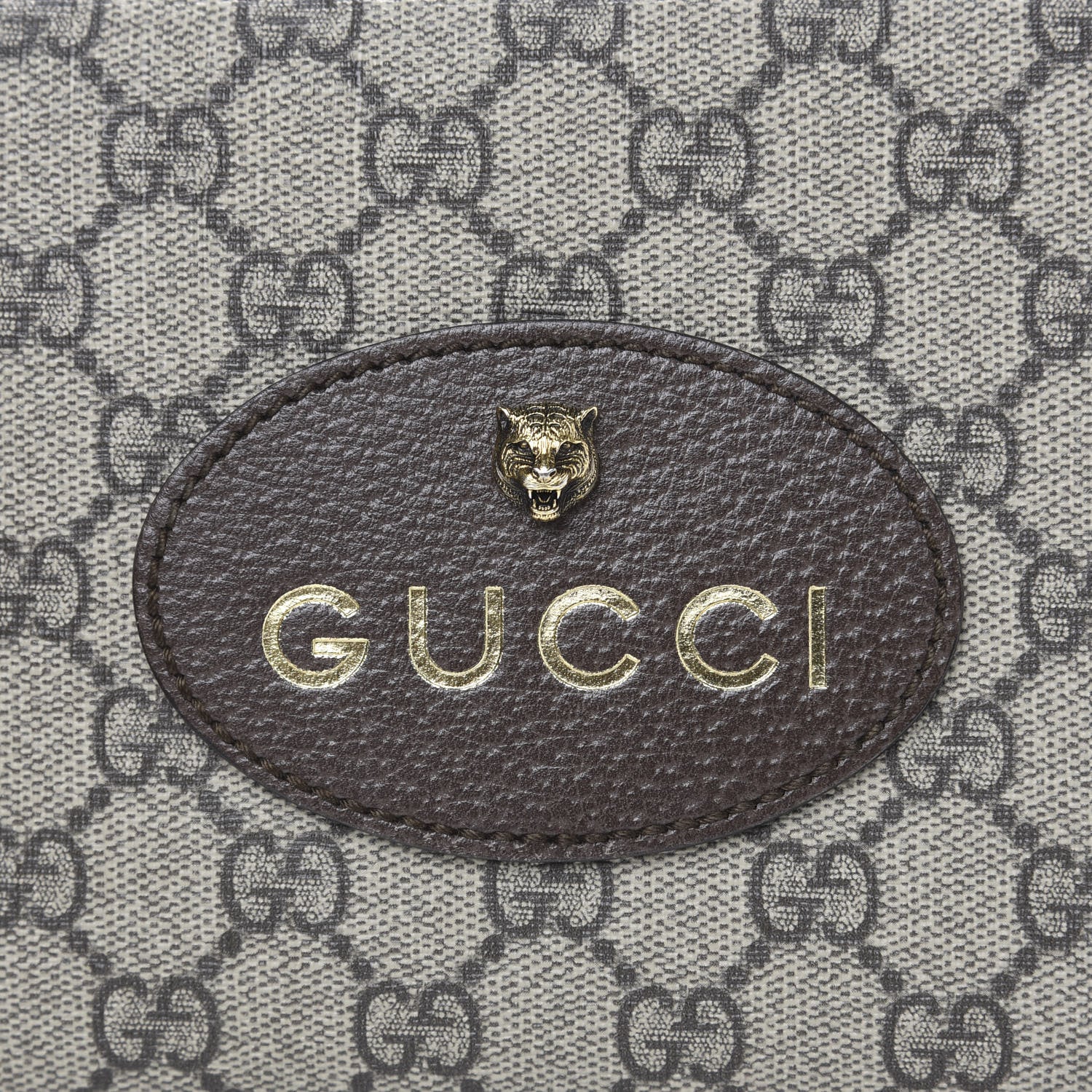 Gucci GG Supreme Monogram Web Neo Vintage Shoulder Bag Beige New Acero Crop 8 of 14