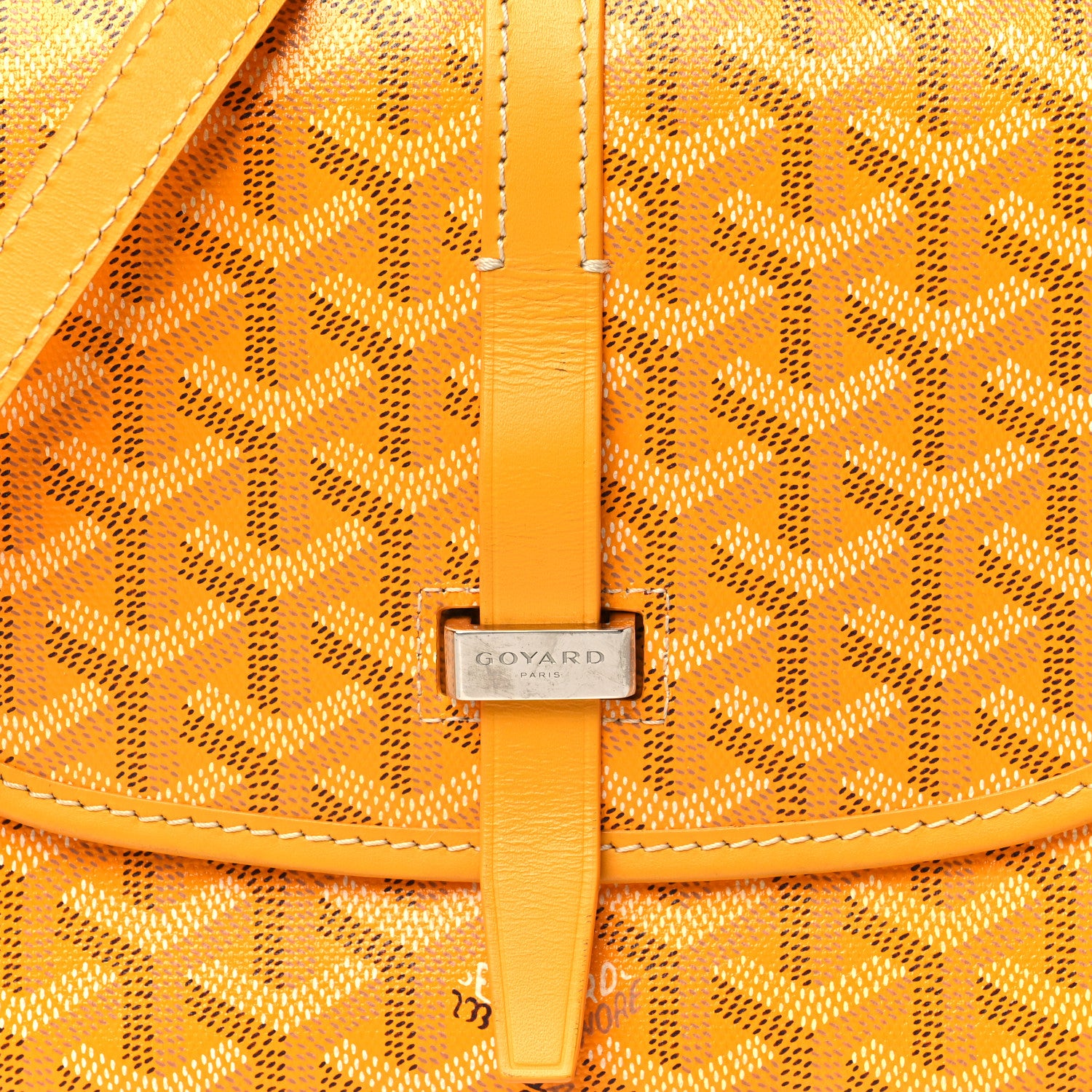 Goyard Goyardine Belvedere II PM Messenger Bag Yellow 7 of 12