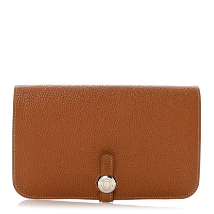 Hermes Togo Dogon Duo Wallet Gold 1 of 11