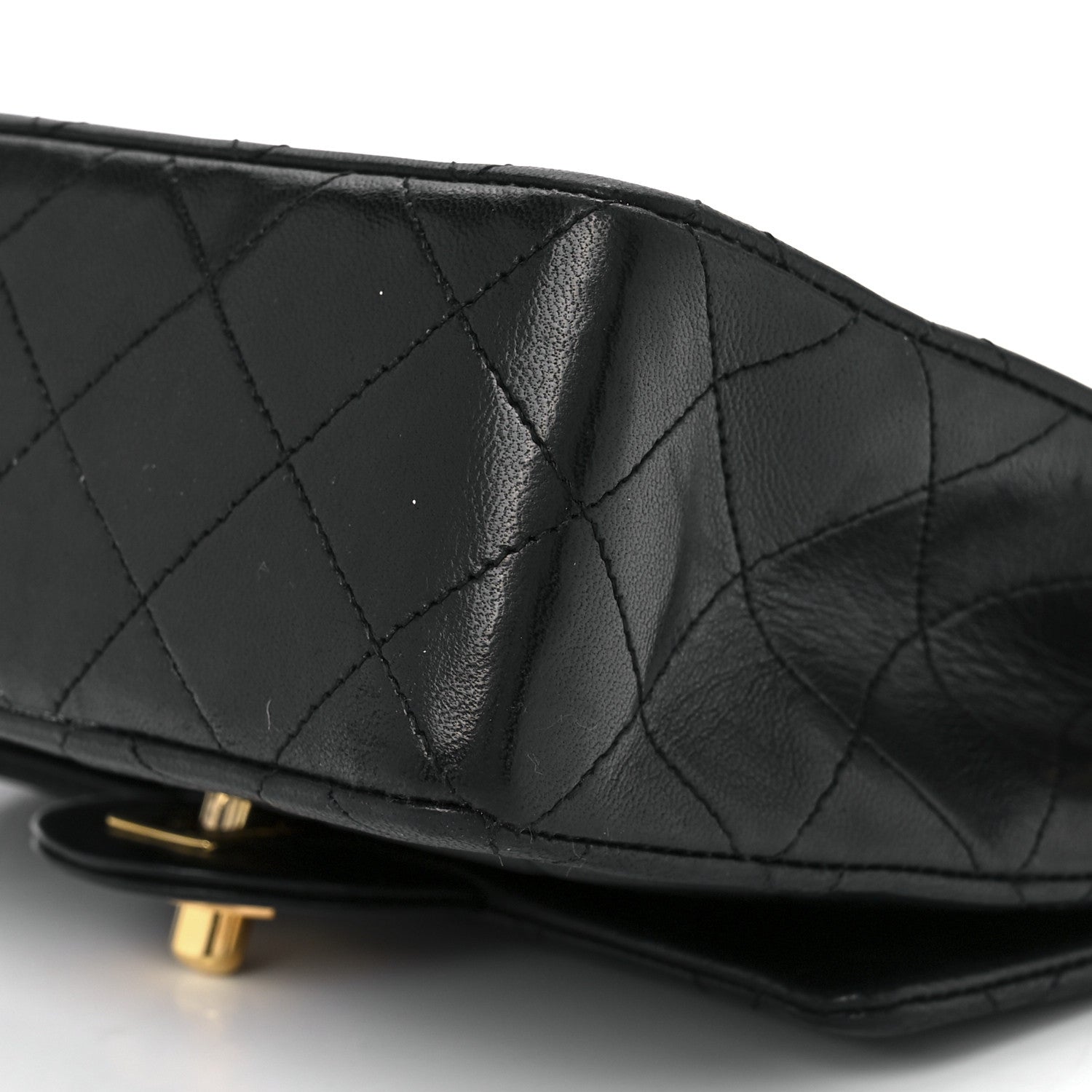 Chanel Lambskin Quilted Mini Square Flap Bag Black 12 of 12