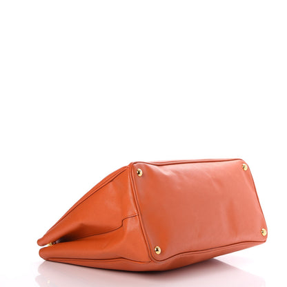 Prada Saffiano Lux Large Tote Papaya 4 of 14