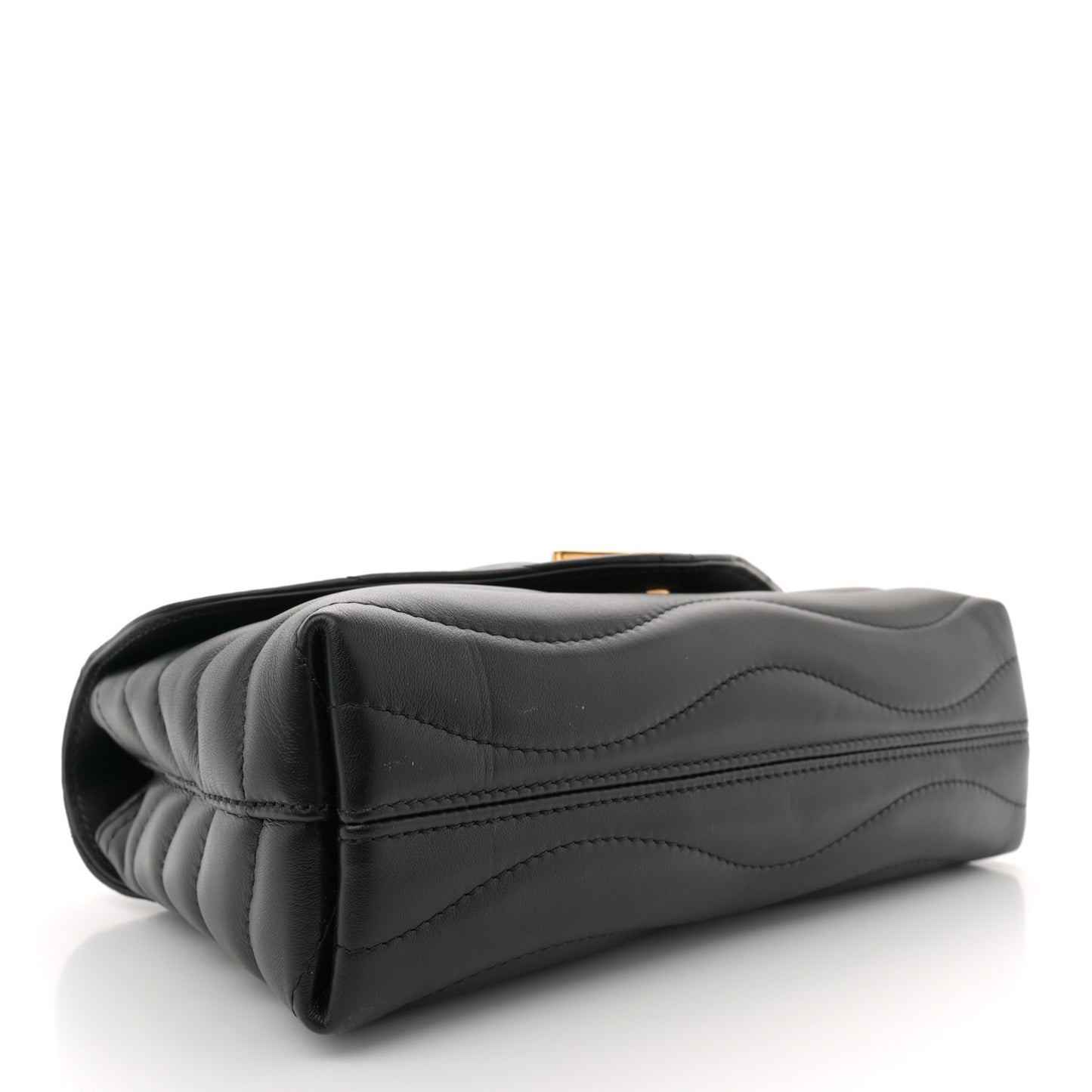 Calfskin LV New Wave Chain Bag Black