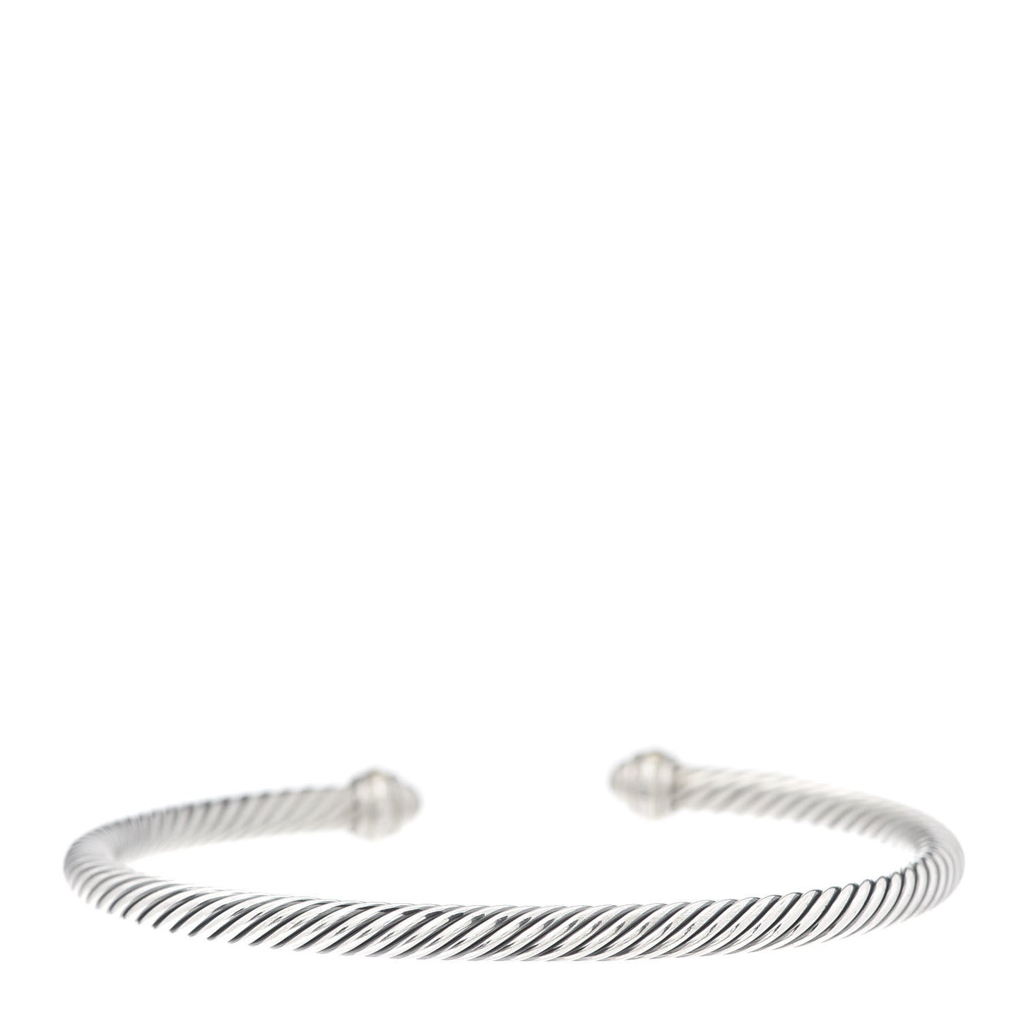 Sterling Silver 18K Yellow Gold 4mm Cable Classics Bracelet