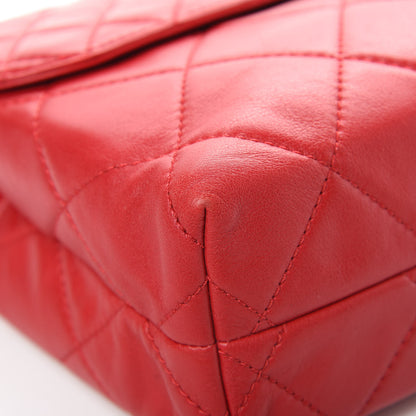 Chanel Calfskin Quilted In the Business Flap Bag Red 9 of 14