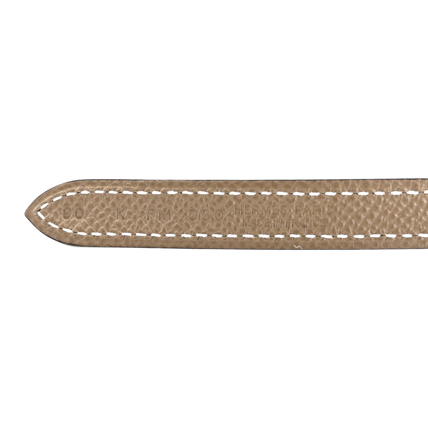 Hermes Swift Epsom 13mm Maillon H 90 36 Belt Black Etoupe 5 of 7