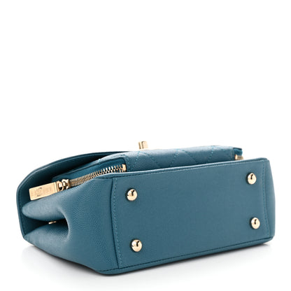 Chanel Caviar Quilted Small Business Affinity Flap Blue 4 of 11