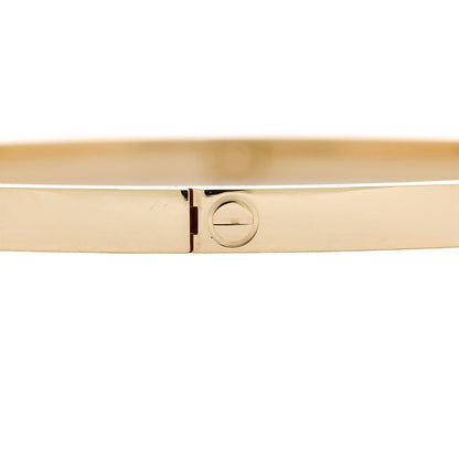 Cartier 18K Yellow Gold Small LOVE Bracelet 19 5 of 8