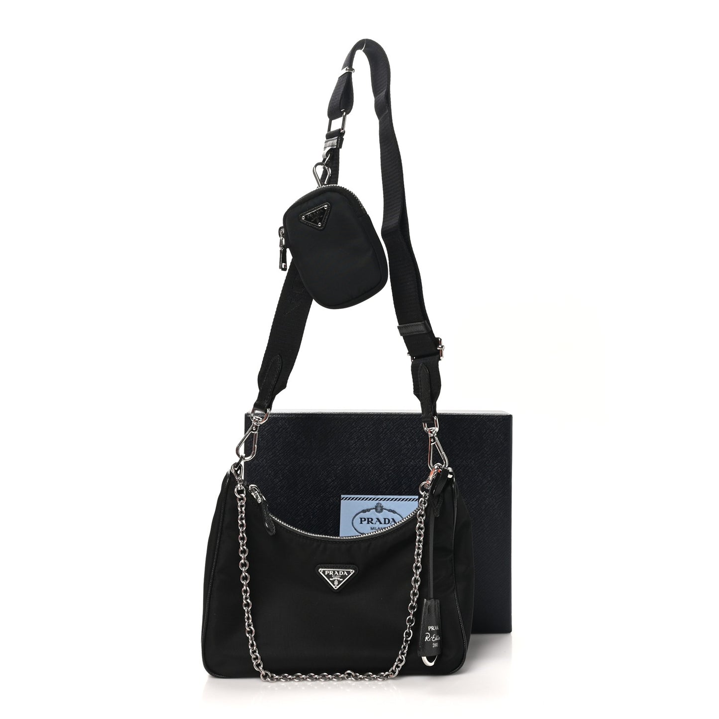 Nylon Re-Edition 2005 Shoulder Bag Black