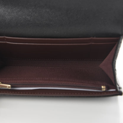 Chanel Caviar Quilted Medium Gusset Flap Wallet Black 5 of 11