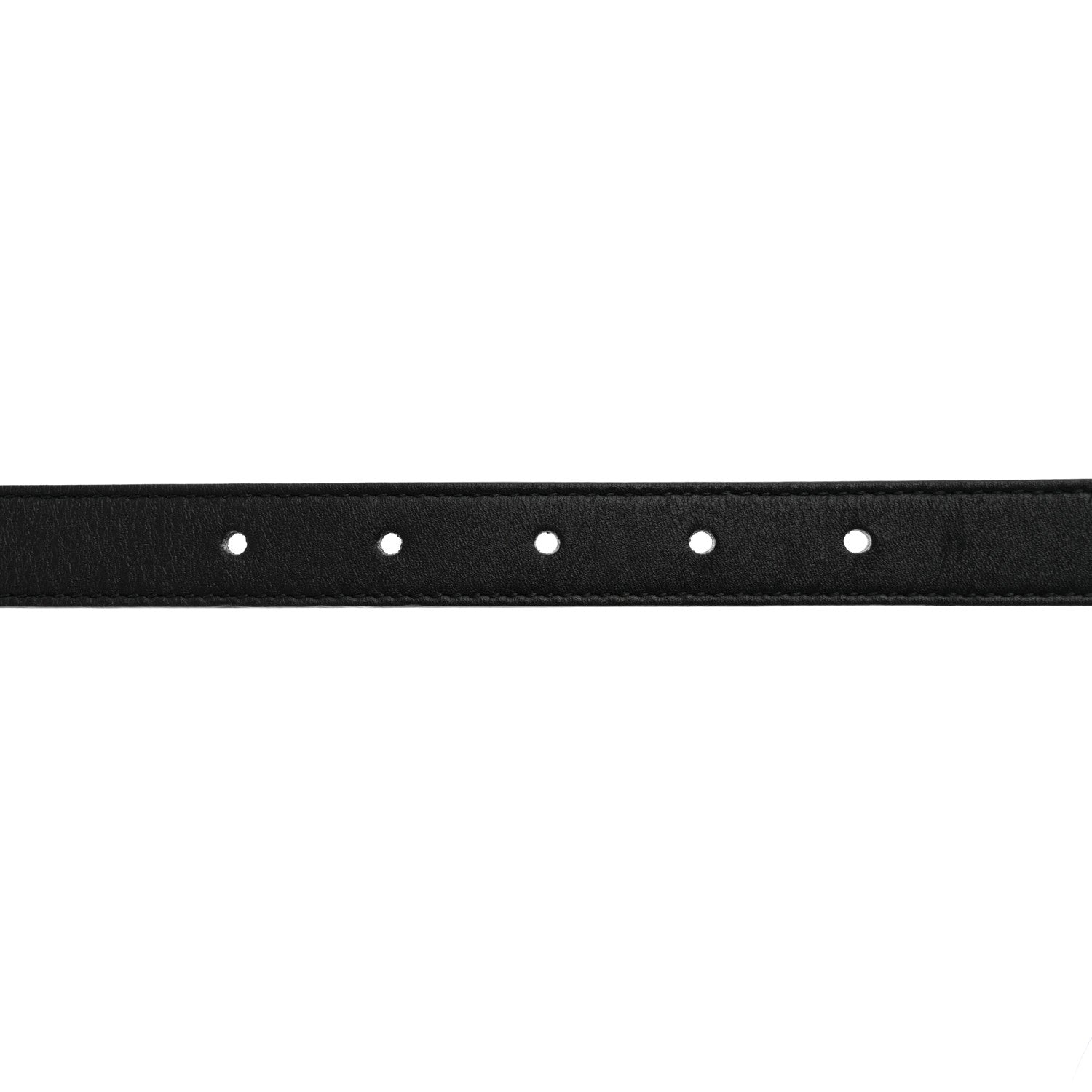 Gucci Moon Calfskin Pearl Double G 20mm Belt 70 28 Black Cream 3 of 6