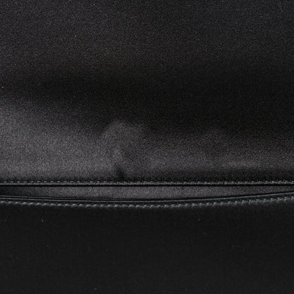 Christian Dior Satin Sequin Cannage Rendezvous Chain Wallet Black Multicolor 14 of 14
