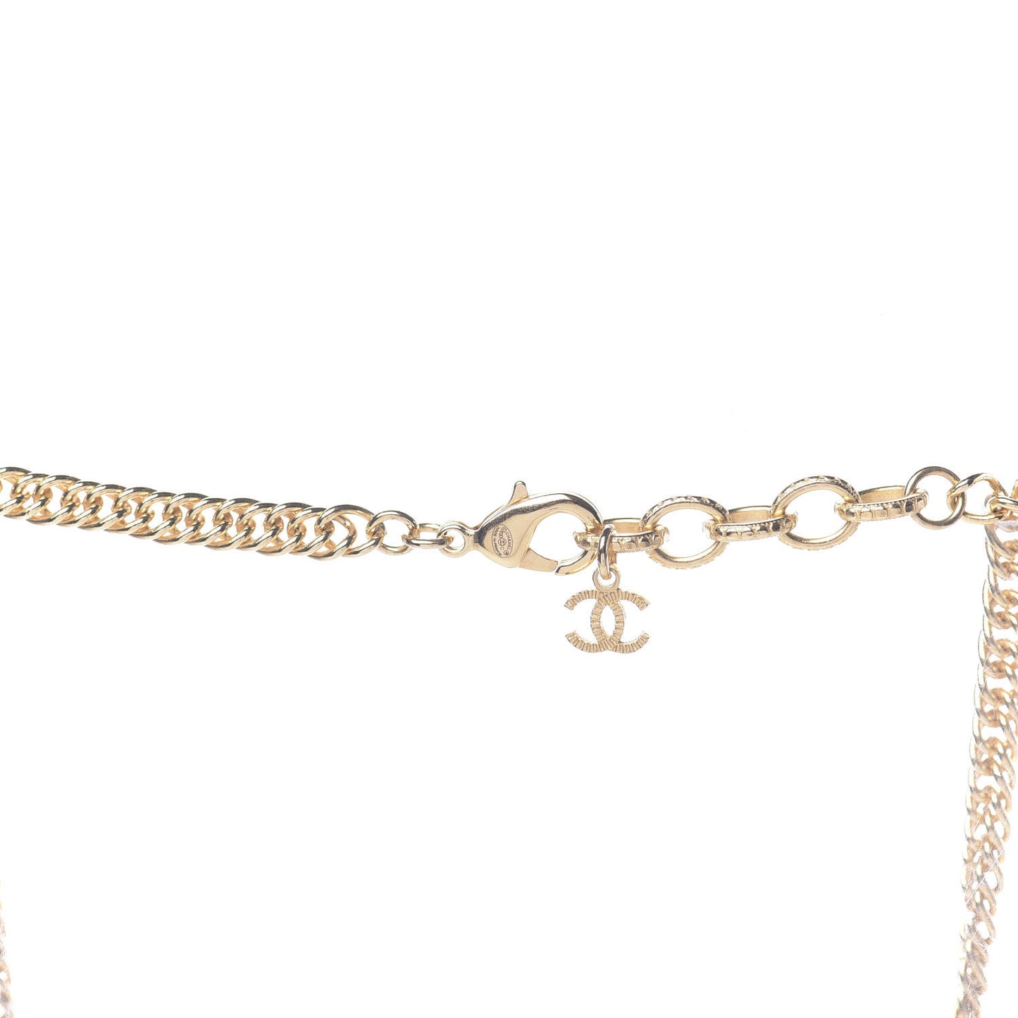 ID Dog Tag Charm Necklace Gold