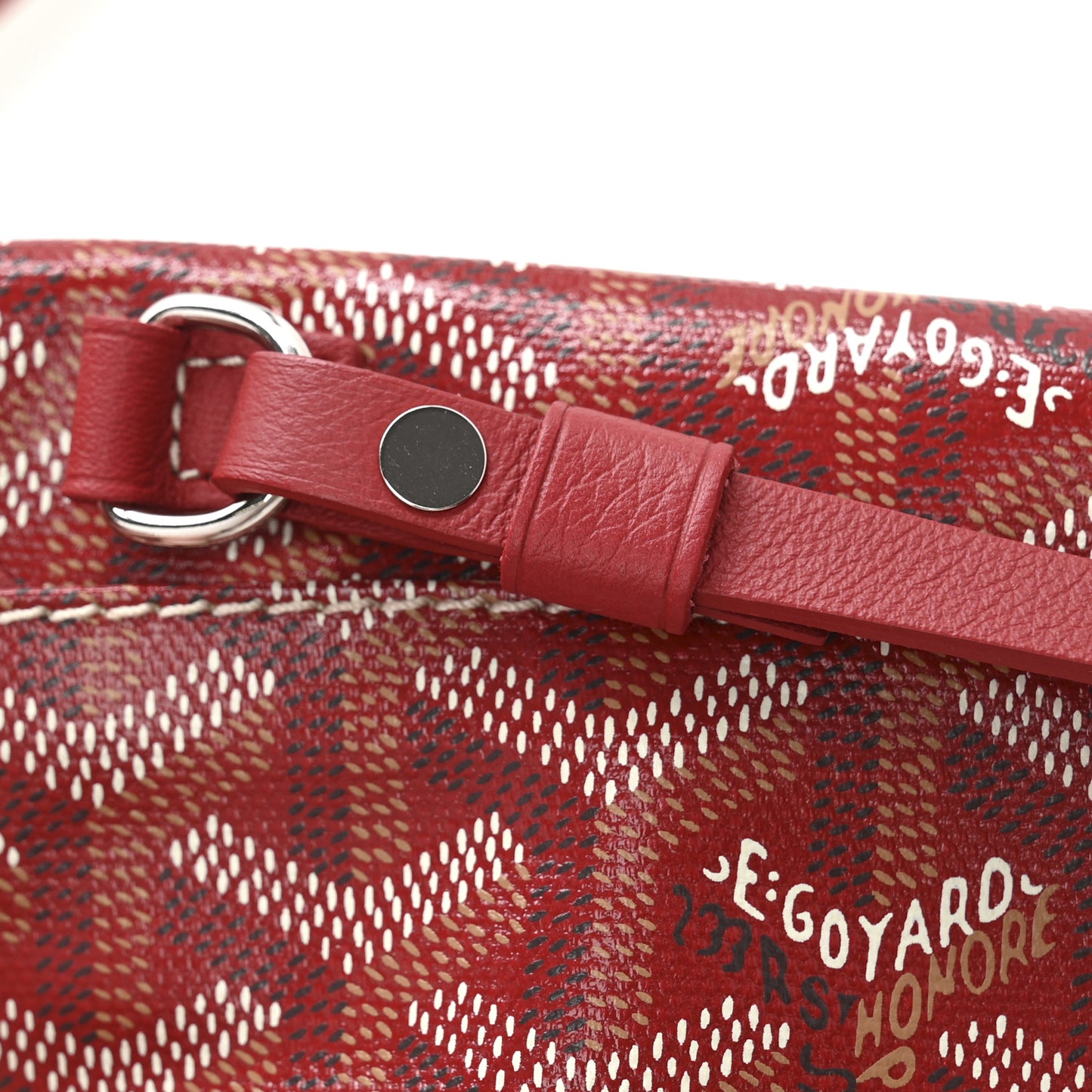 Goyardine Reversible Mini Anjou Red