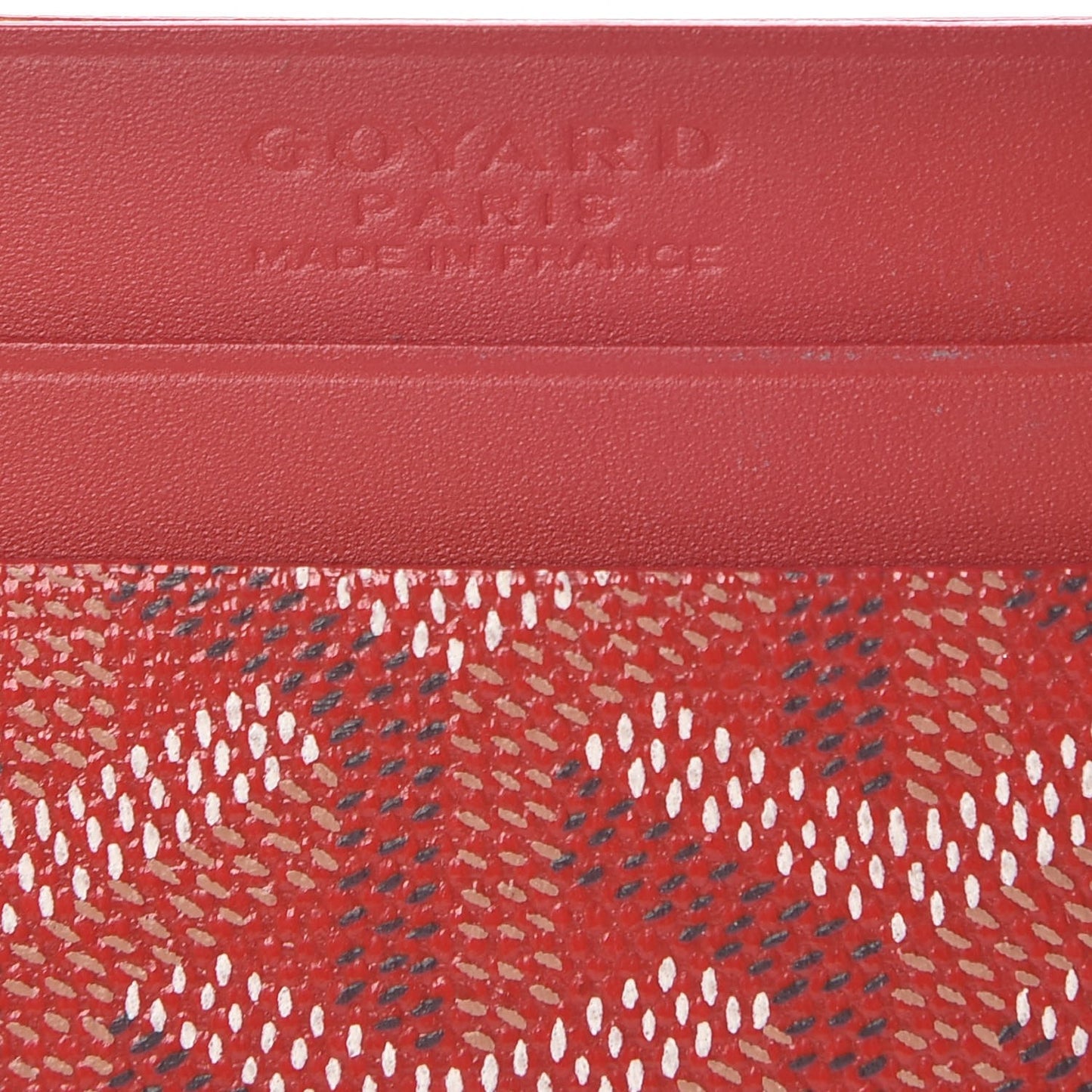 Goyardine Saint Sulpice Card Holder Red