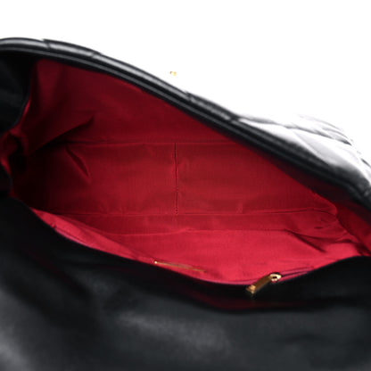 Chanel Lambskin Quilted Maxi Chanel 19 Flap Black 5 of 10