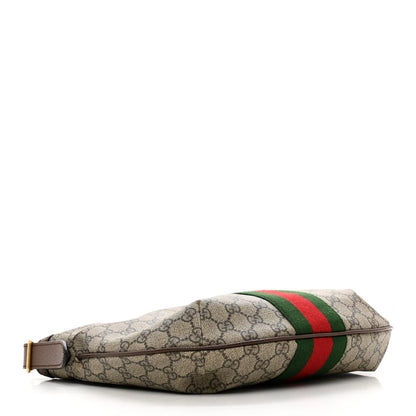 Gucci GG Supreme Monogram Web Small Ophidia Half Moon Hobo Brown 4 of 9