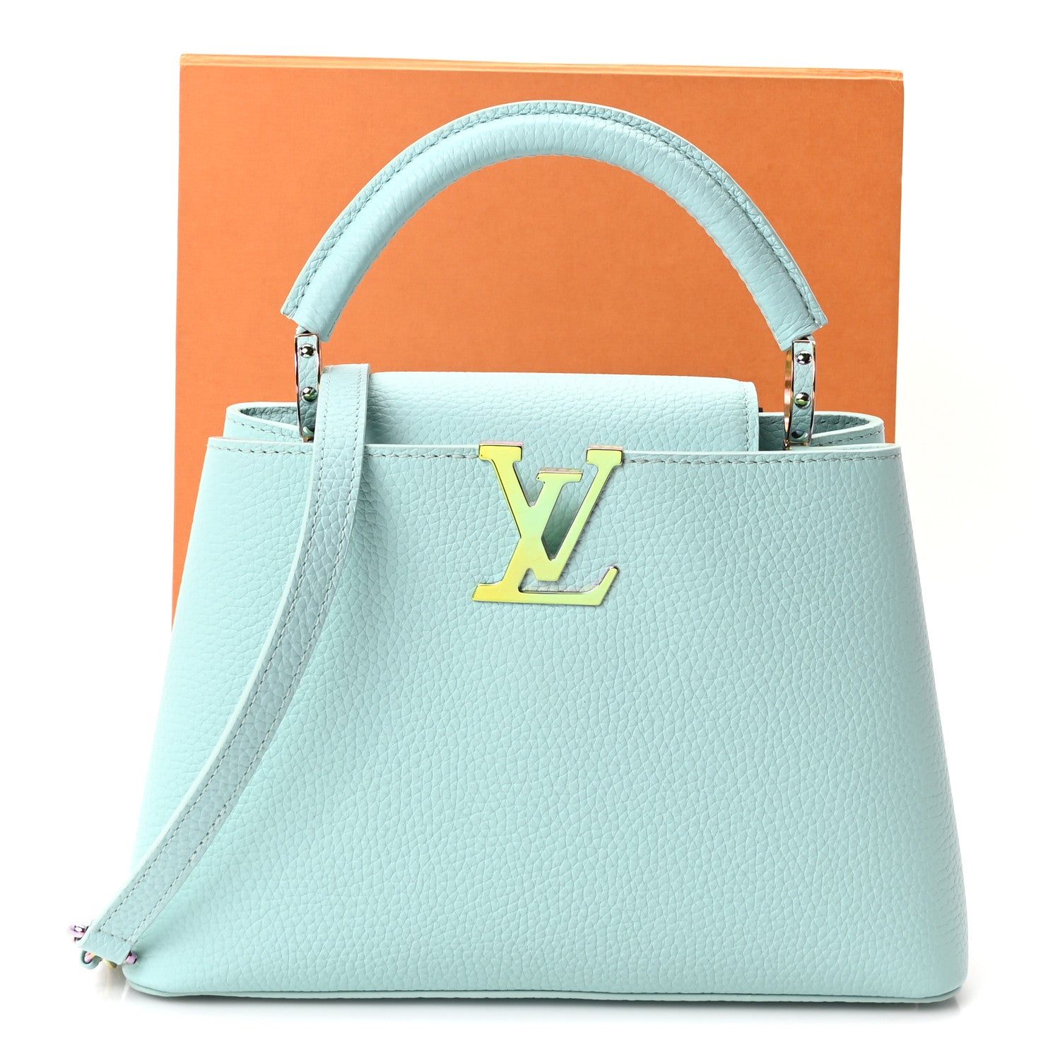 Louis Vuitton Taurillon Capucines BB Iridescent Topaz 10 of 10