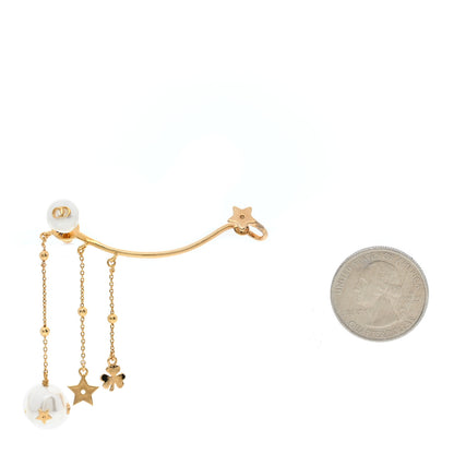 Christian Dior Pearl Shiny-D Earring Gold 2 of 4