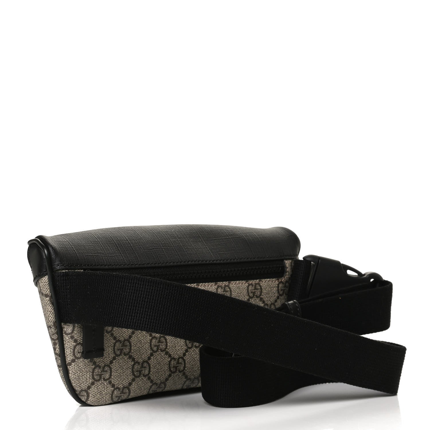 Gucci GG Supreme Monogram Belt Bag Black 3 of 12