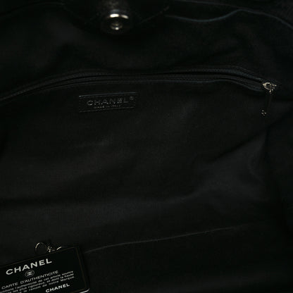 Chanel Canvas Large Double Face Shopping Tote Black 12 of 13