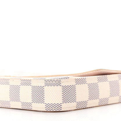 Louis Vuitton Damier Azur Pochette Felicie Chain Wallet Rose Ballerine 14 of 15