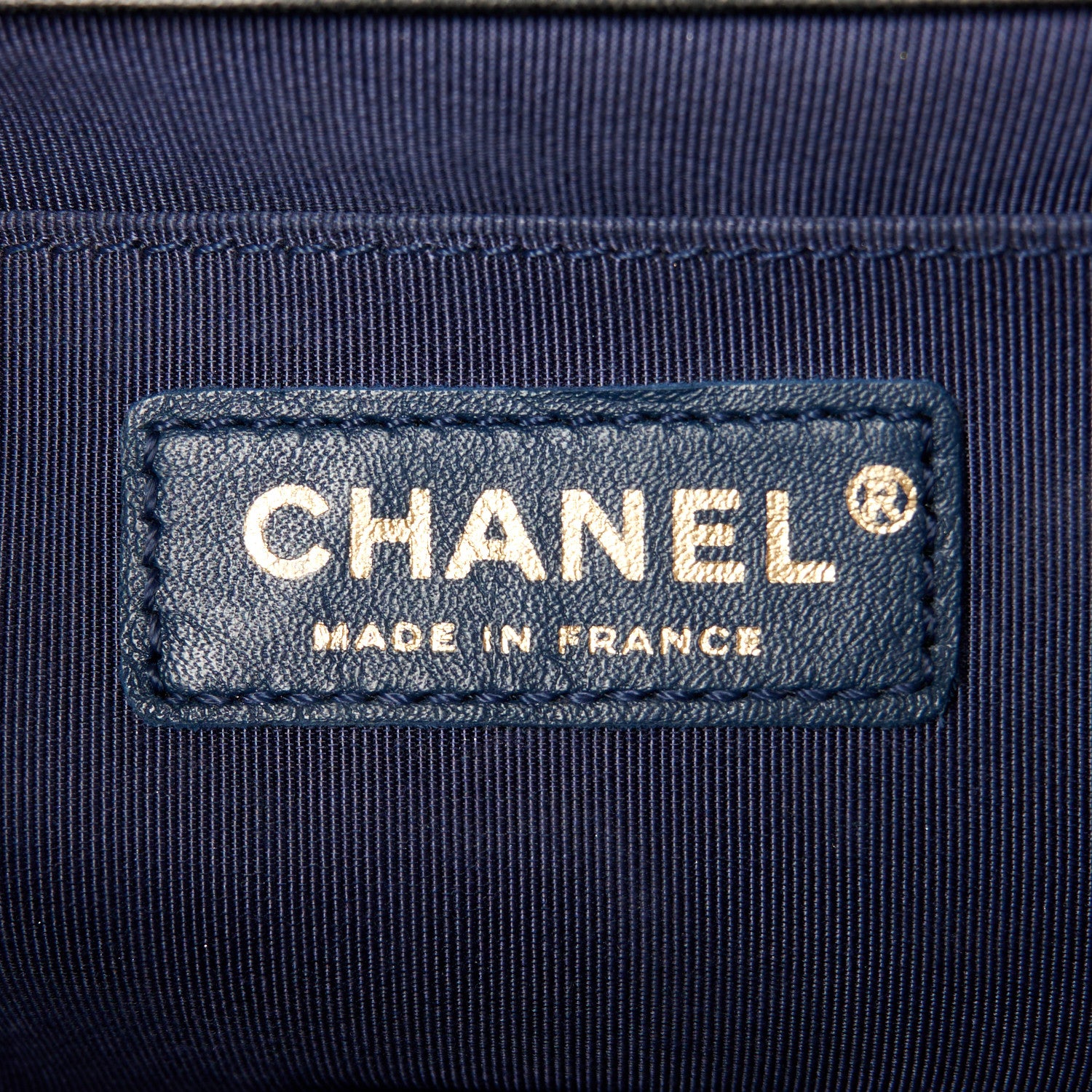 Chanel Lambskin Quilted Medium Boy Flap Blue Black 6 of 10