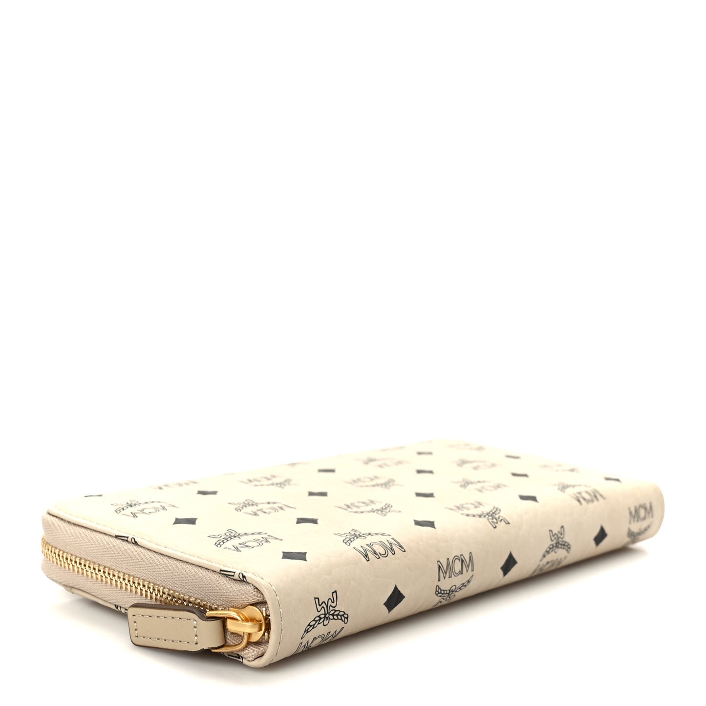 Visetos Large Zip Around Large Wallet Beige