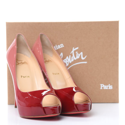 Christian Louboutin Patent Degrade New Very Prive 120 Pumps 40.5 Carmin Ronsard 11 of 11