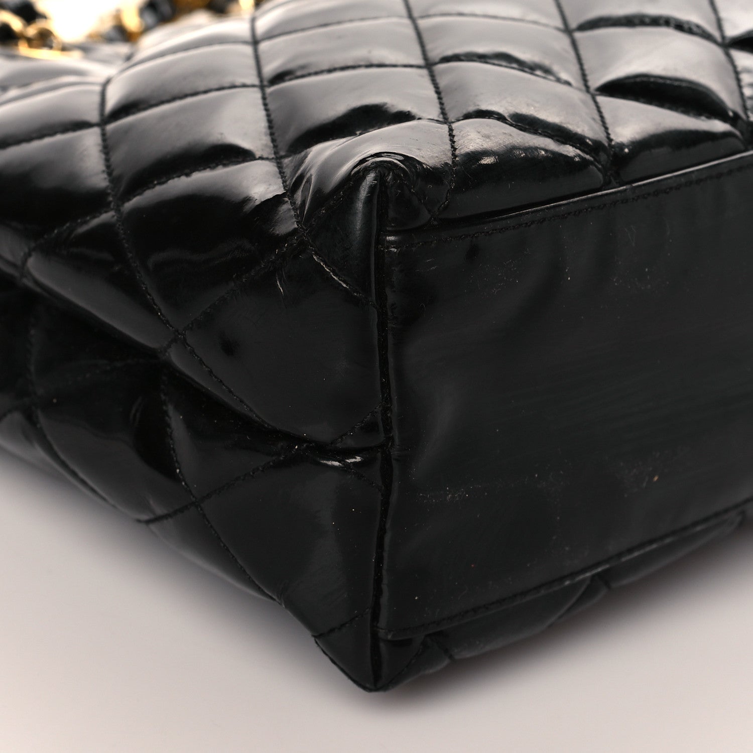 Chanel Patent Quilted Tote Black 8 of 12