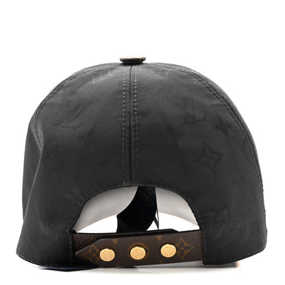 Louis Vuitton Polyester Silk Monogram LV Get Ready Cap M Black 6 of 10