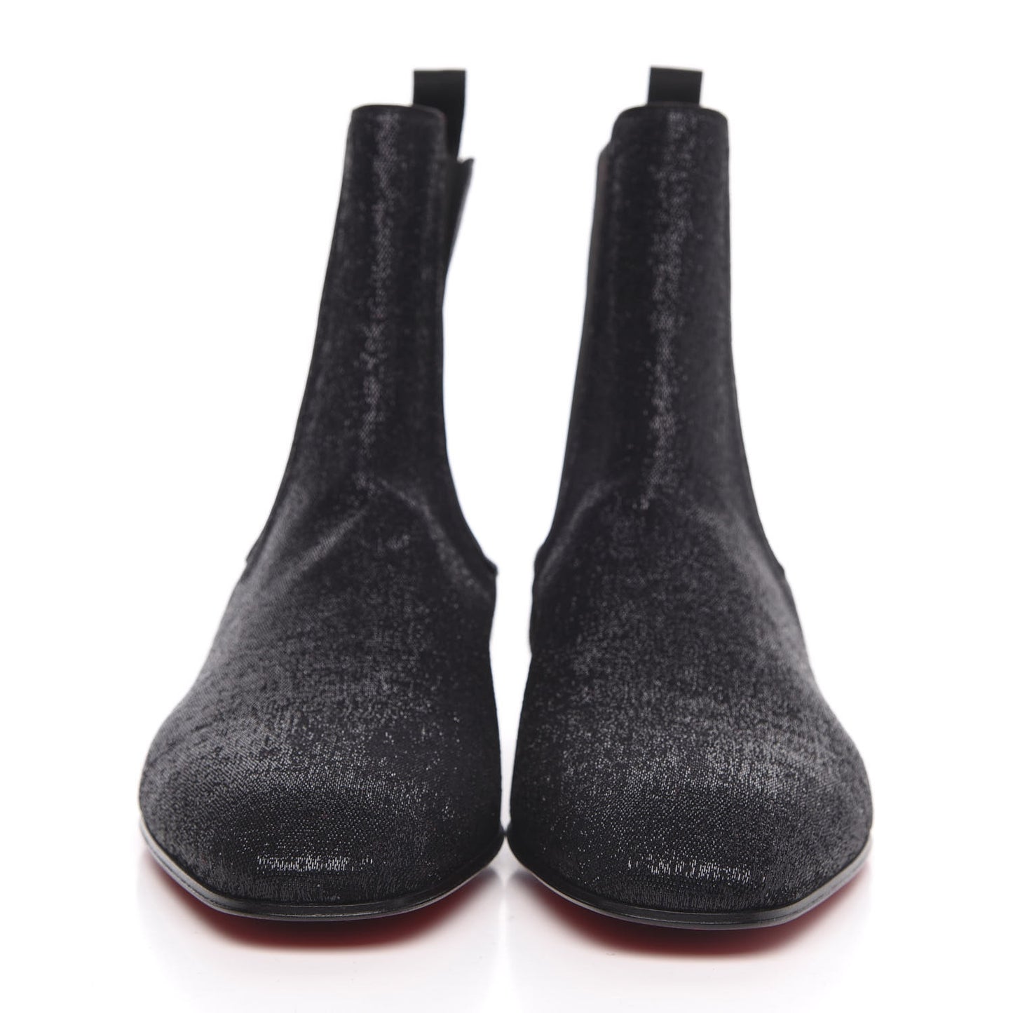 Calfskin Glitter Wet Mens Roadie Orlato Flat Chelsea Boots 45 Black