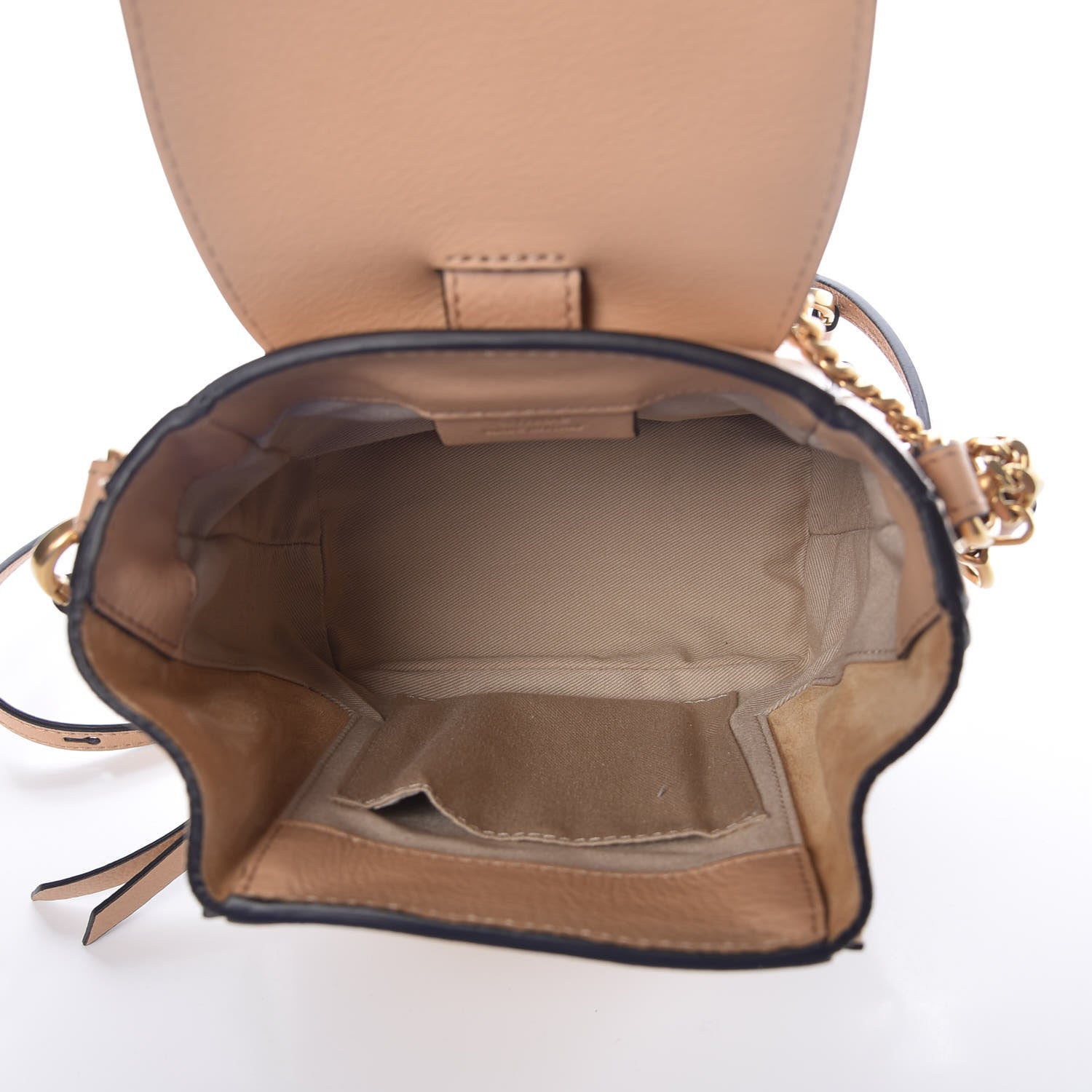 Chloe Suede Calfskin Constellation Studded Mini Faye Backpack Blush Nude 5 of 7