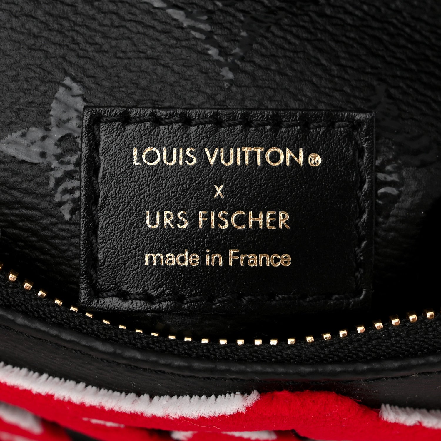 Louis Vuitton X UF Tufted Monogram Speedy Bandouliere 25 Black Red 6 of 10