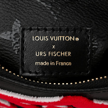 Louis Vuitton X UF Tufted Monogram Speedy Bandouliere 25 Black Red 6 of 10
