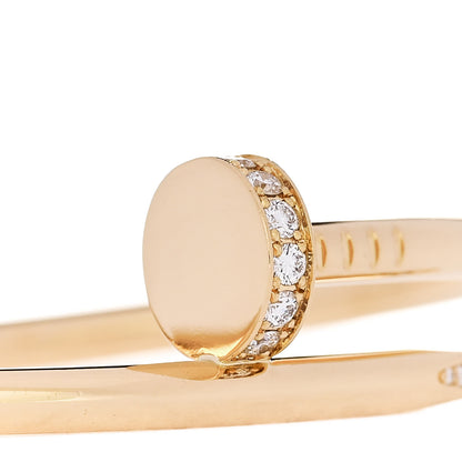 Cartier 18K Yellow Gold Diamond Juste Un Clou Bracelet 15 4 of 5