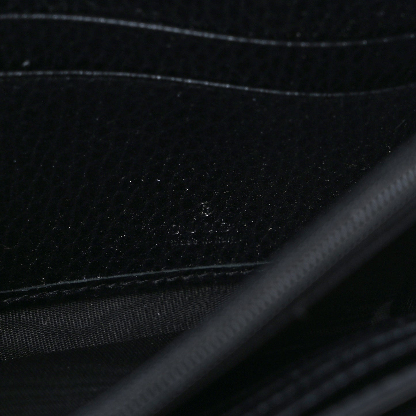 Dollar Calfskin GG Supreme Monogram Petite GG Marmont Wallet Chain Bag Black Beige Ebony