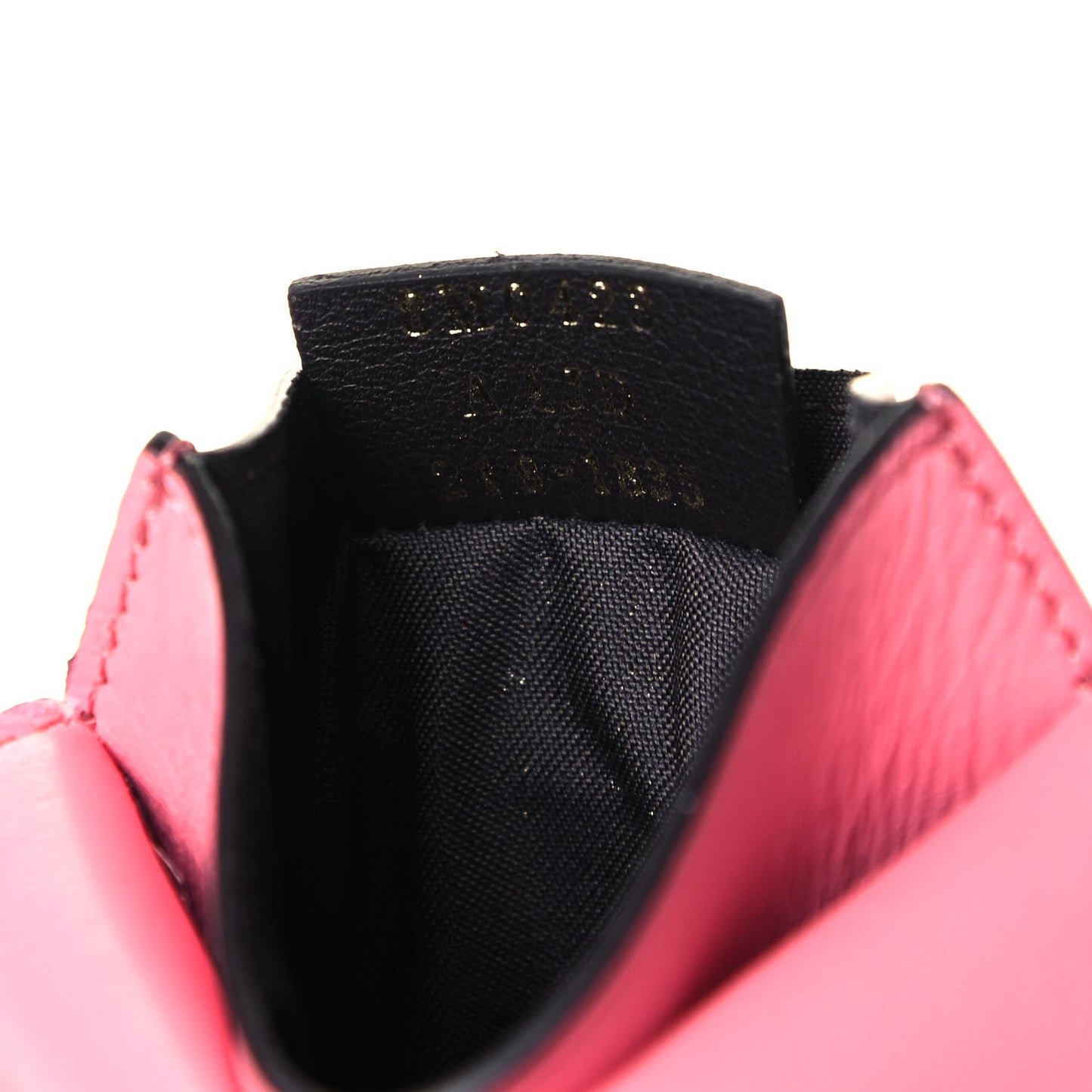 Nappa Matisse FF Diagonal Embossed Fold Over Card Holder Wallet Pink