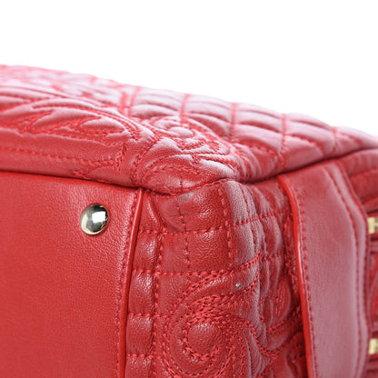Versace Barocco Quilted Nappa Vanitas Demetra Bag Red 26 of 28