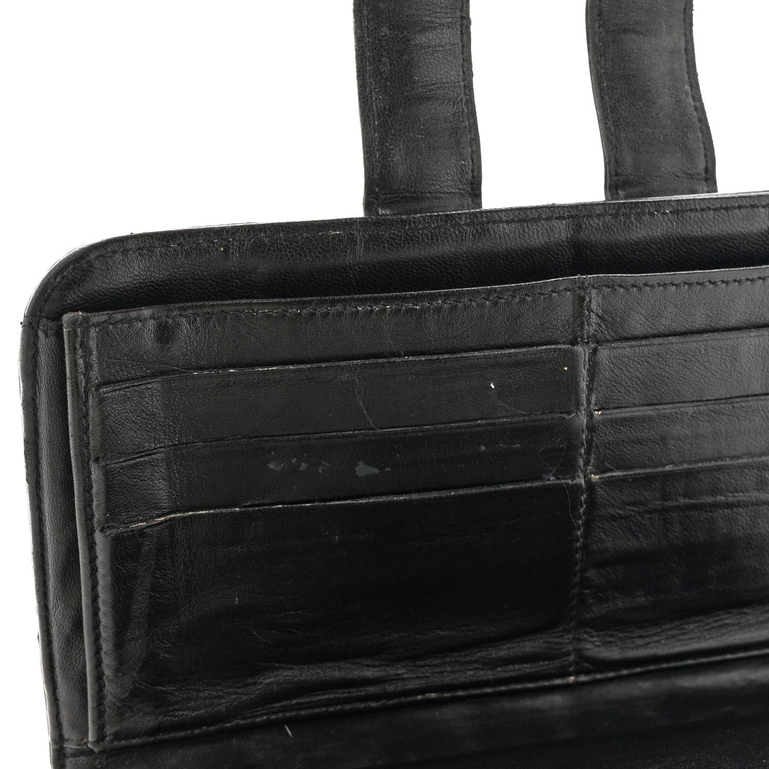 Chanel Patent Chocolate Bar Wristlet Wallet Black 9 of 16