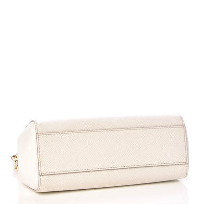 Dolce & Gabbana Dauphine Small Miss Sicily Embellished Handle Satchel White 4 of 7