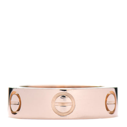 Cartier 18K Pink Gold Pink Sapphire 5.5mm LOVE Ring 51 5.75 3 of 4