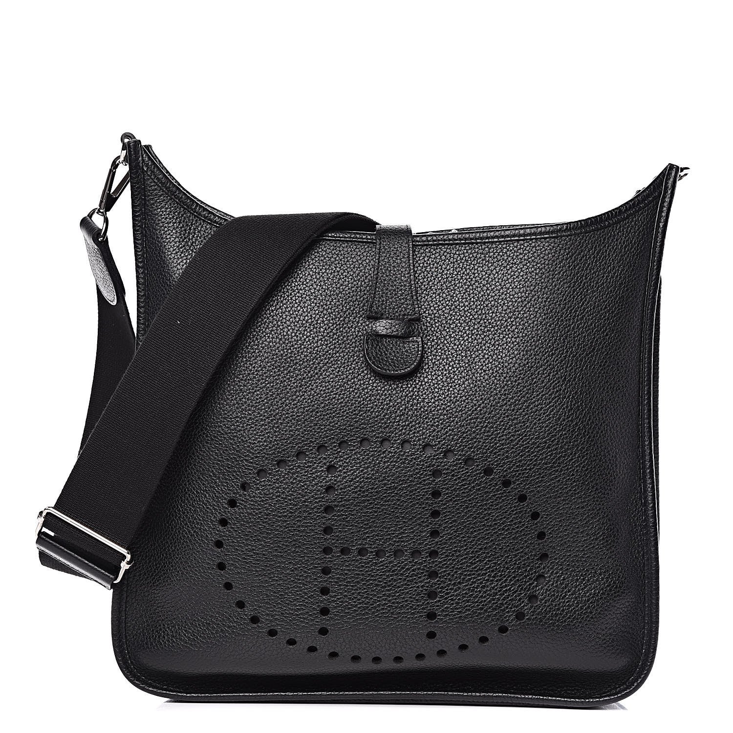 Hermes Taurillon Clemence Evelyne III GM Black 1 of 9