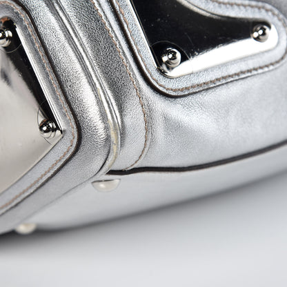 Gucci Metallic Calfskin Romy Boston Silver 11 of 12