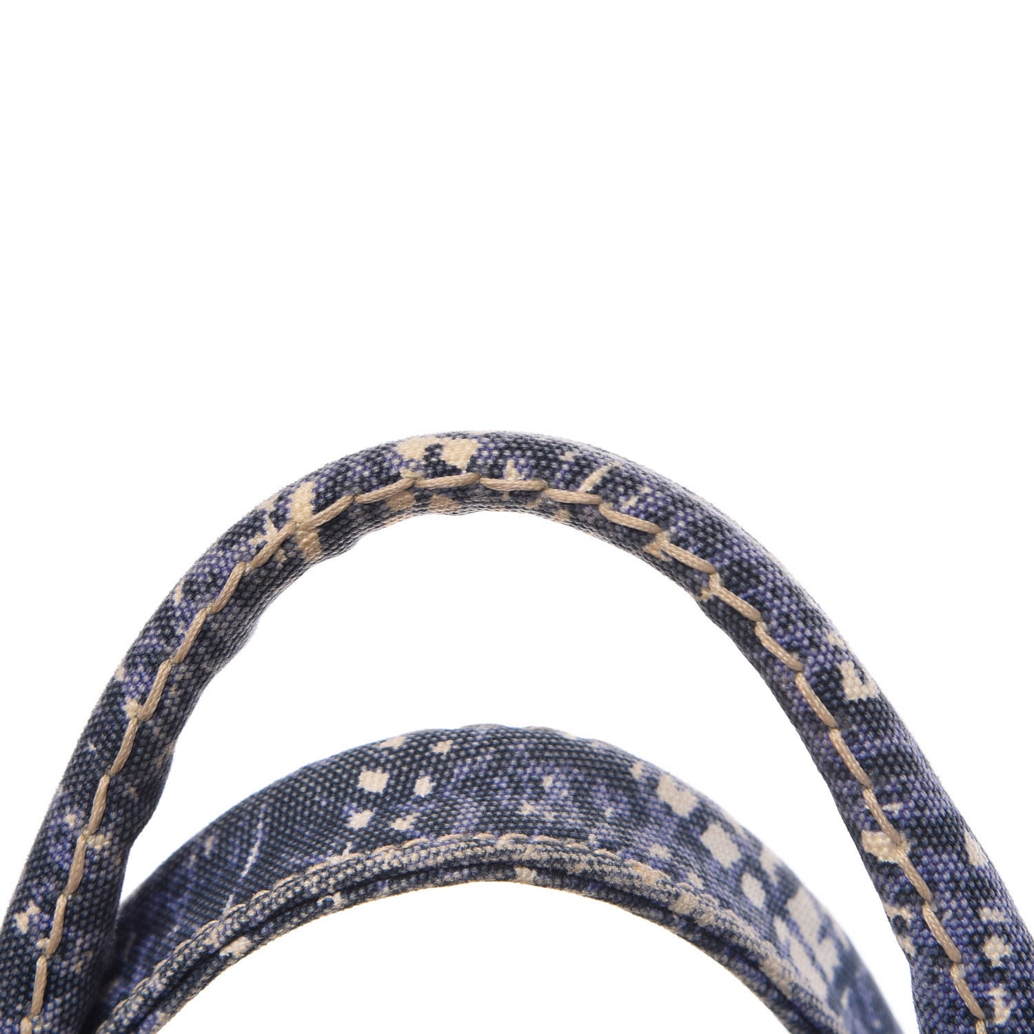Prada Canapa Tote Blue White 13 of 14