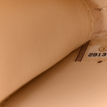 Chanel Caviar Quilted Medium CC Filigree Vanity Case Light Beige 7 of 13