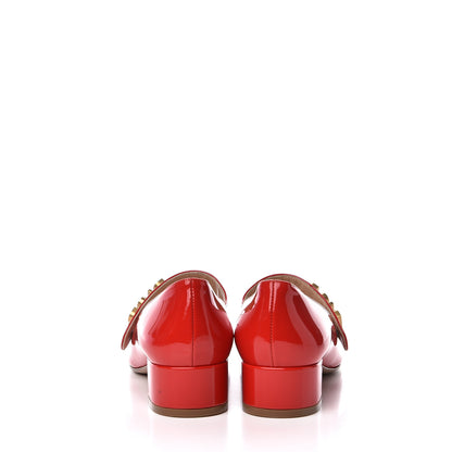 Christian Dior Patent Baby-D Ballet Pumps 38 Deep Red 7 of 12
